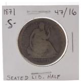 1871-S Liberty Seated half