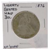 1876 Liberty Seated half