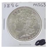 1896 Morgan dollar, MS63