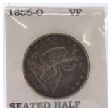 1856-O Liberty Seated half, VF