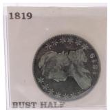 1819 Bust half