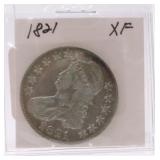 1821 Bust half XF