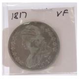 1817 Bust half VF