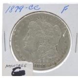 1879-CC Morgan dollar, F