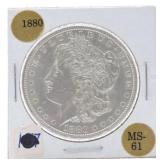 1880 Morgan dollar, MS61