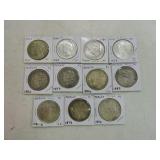 Lot of 7 Morgan & 4 Peace dollars