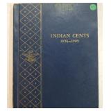 Indian cent album 1857-1909, 47 coins