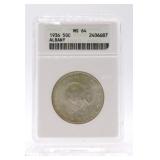 1936 Albany half ANACS MS64