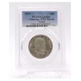 1922 Grant half PCGS unc details, cleaned
