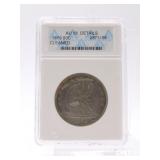 1859 Liberty seated half ANACS AU58 details,