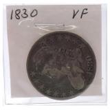 1830 Bust half VF