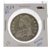 1833 Bust half XF