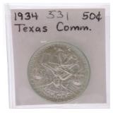 1934 Texas half