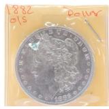 1882-O/S Morgan dollar