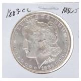 1883-CC Morgan dollar, MS65