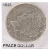 1928 Peace dollar