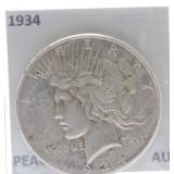 1928 Peace dollar, AU