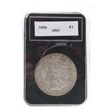 1886 Morgan dollar, unc