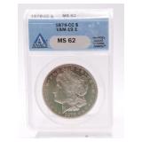 1878-CC Morgan dollar ANACS MS62