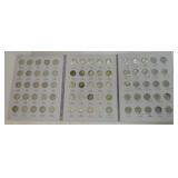 Roosevelt dime album 1946-79, 49 silver, 25 clad