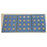 Washington quarter album 1946-59, 36 coins