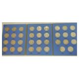 Franklin half album 1948-63, complete, 35 coins