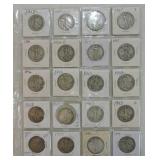 Page of 20 Walking Liberty halves
