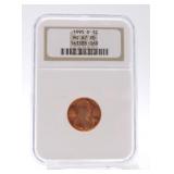 1995-D Lincoln cent NGC MS67RD