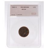 1940-S Lincoln cent SEGS MS64RB
