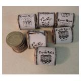 Lot of 6 - 15 count 'Casino Rolls' Ike dollars
