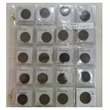 Lot of 40 US large cents, 1800-1853