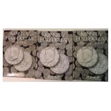 Kennedy half 3 album set 1964-2016, 2 silver,