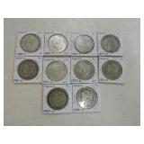 Lot of 10 Morgan dollars