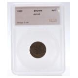 1889 Indian cent SEGS AU50