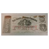$20 Obsolete bank note  The State of North