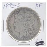 1892-S Morgan dollar, XF