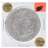 1894-O Morgan dollar, AU