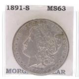 1891-S Morgan dollar, MS63