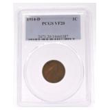 1914-D Lincoln cent PCGS VF20