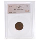 1917 Lincoln cent SEGS G6, FS-013/DDO-1