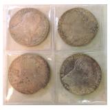 Lot of 4 Thaler silver re-strikes
