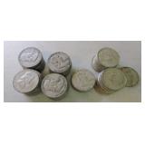 Lot of 46 Franklin and 21 - 1964 Kennedy halves