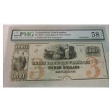 Obsolete bank note 1850's Connecticut,
