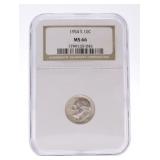 1954-S Roosevelt dime NGC MS66