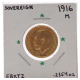 1916M gold Sovereign