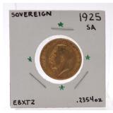 1925SA gold Sovereign