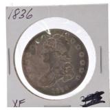 1836 Bust half XF