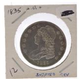 1835 Bust half AU