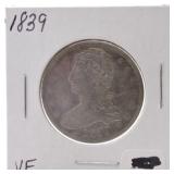 1839 Bust half VF