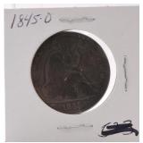 1845-O Liberty Seated half